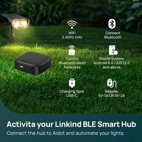 Linkind Smart Solar Lights Outdoor SL5, Color Changing Solar Spotlight for Halloween Decorations, APP Control Landscape Lights, IP65 Solar Spot Lights Outdoor, Solar Halloween Lights for Yard(6 Pack) in Saudi Arabia