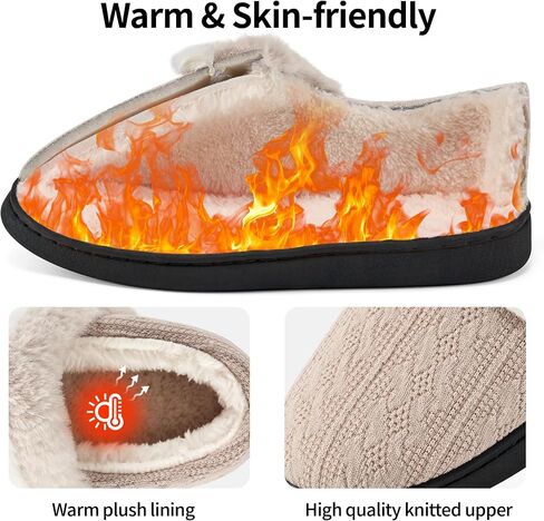 Women Slippers Fuzzy Ladies Shoes: Warm House Slippers for Indoor Outdoor in Saudi Arabia