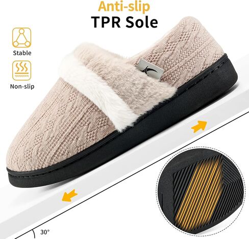 Women Slippers Fuzzy Ladies Shoes: Warm House Slippers for Indoor Outdoor in Saudi Arabia