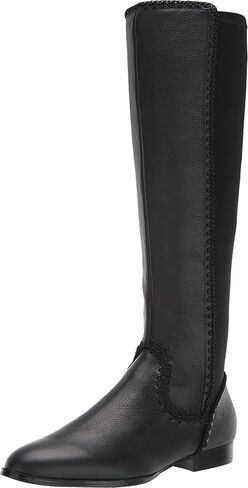 حذاء Jack Rogers نسائي من الجلد Gemma قابل للسحب باللون الأسود 9 متوسط ​​(B، M) in Kuwait