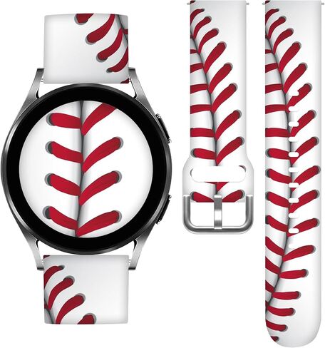 20mm Silicone Band Compatible with Samsung Galaxy Watch 6/6 Classic / 5/5 Pro / 4/4 Classic / 3 / Active 2 1, Sizes 40mm 41mm 42mm 44mm 45mm 46mm, Replacement Strap for Women Men in Saudi Arabia