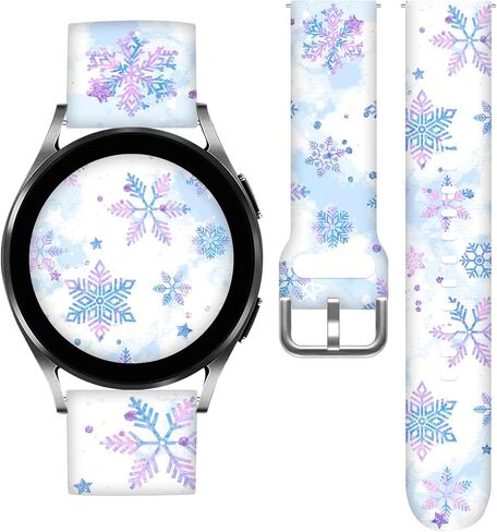 20mm Silicone Band Compatible with Samsung Galaxy Watch 6/6 Classic / 5/5 Pro / 4/4 Classic / 3 / Active 2 1, Sizes 40mm 41mm 42mm 44mm 45mm 46mm, Replacement Strap for Women Men in Saudi Arabia