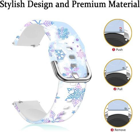 20mm Silicone Band Compatible with Samsung Galaxy Watch 6/6 Classic / 5/5 Pro / 4/4 Classic / 3 / Active 2 1, Sizes 40mm 41mm 42mm 44mm 45mm 46mm, Replacement Strap for Women Men in Saudi Arabia