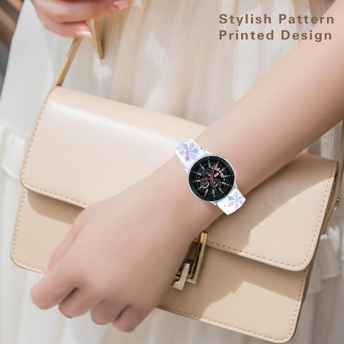 20mm Silicone Band Compatible with Samsung Galaxy Watch 6/6 Classic / 5/5 Pro / 4/4 Classic / 3 / Active 2 1, Sizes 40mm 41mm 42mm 44mm 45mm 46mm, Replacement Strap for Women Men in Saudi Arabia