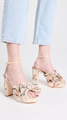 Loeffler Randall Women's Natalia Pleated Platform Sandals in Saudi Arabia
