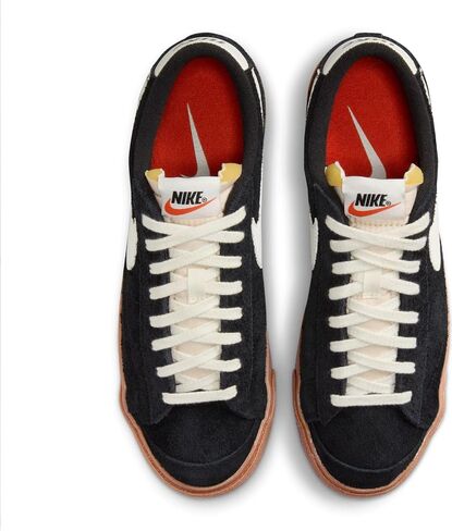 Nike Blazer Low '77 Vintage Women's Shoes (FQ8060-001, Black/Gum Medium Brown/Black/Sail) Size 8.5 in Saudi Arabia