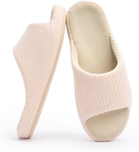 Chantomoo Womens Slipper Memory Foam Slippers Comfy House Slippers Rubber Sole Bedroom Cozy Indoor Outdoor Home Slipper Slides in Saudi Arabia