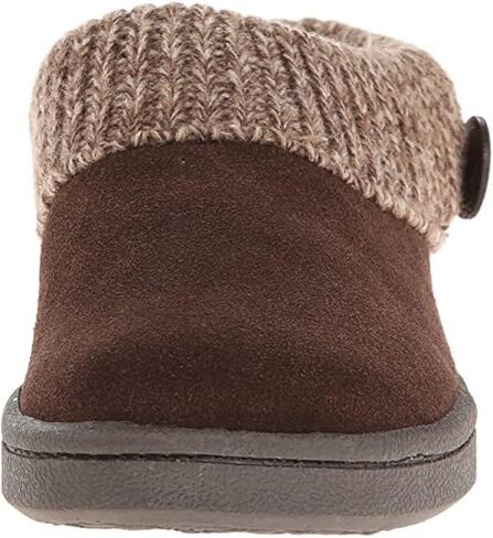 Clarks Women's Knit Scuff Leather Slipper Mules Sweater Cuff Clog (7, Brown) in Saudi Arabia