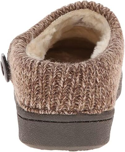 Clarks Women's Knit Scuff Leather Slipper Mules Sweater Cuff Clog (7, Brown) in Saudi Arabia