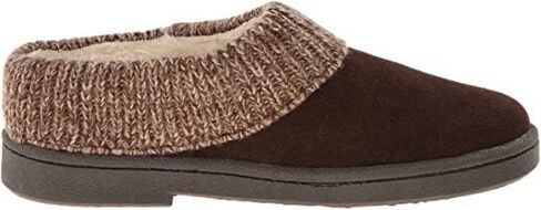 Clarks Women's Knit Scuff Leather Slipper Mules Sweater Cuff Clog (7, Brown) in Saudi Arabia