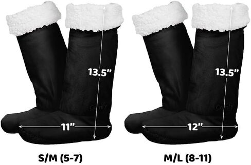 THE COMFY For Your Feet | Soft Sherpa Lined Slipper Socks from Shark Tank, Double Layered Non-Skid Sock with Grippers, Booties for Women & Men, Warm and Cozy Gifts in Saudi Arabia