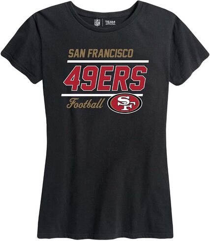 Team Fan Apparel NFL Gameday Women's Relaxed Fit T-Shirt - Rib Neck Contour - Tagless Short Sleeve Tee - Stay Cool & Stylish (Tampa Bay Buccaneers - Black, Womens X-Large) in Saudi Arabia
