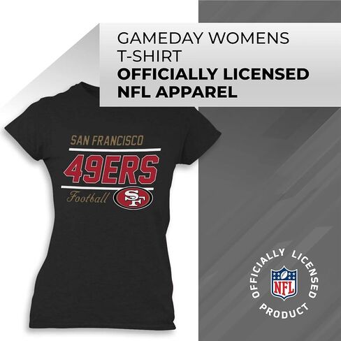 Team Fan Apparel NFL Gameday Women's Relaxed Fit T-Shirt - Rib Neck Contour - Tagless Short Sleeve Tee - Stay Cool & Stylish (Tampa Bay Buccaneers - Black, Womens X-Large) in Saudi Arabia