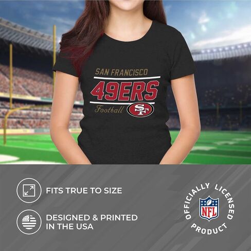 Team Fan Apparel NFL Gameday Women's Relaxed Fit T-Shirt - Rib Neck Contour - Tagless Short Sleeve Tee - Stay Cool & Stylish (Tampa Bay Buccaneers - Black, Womens X-Large) in Saudi Arabia