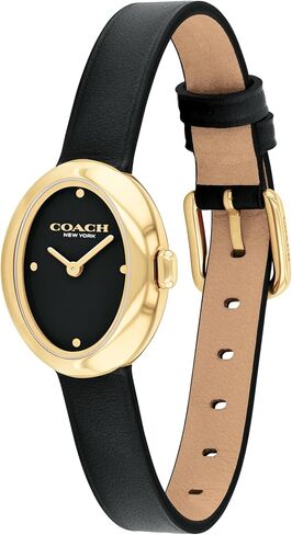 Coach Sammy Women's - 2H Quartz Watch - Calfskin Leather Strap - Water Resistant up to 3ATM/30 Meters - Gift for Her - Modern Design - Perfect for Everyday Wear - 22.5mm in Saudi Arabia