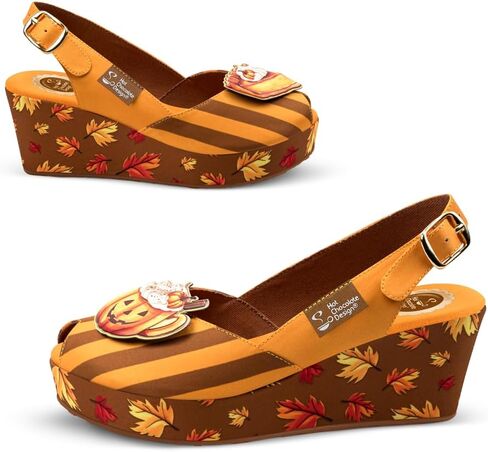 Hot Chocolate Design Chocolaticas Autumn Delight Women's Sandals Multicoloured HCD 36 in Saudi Arabia