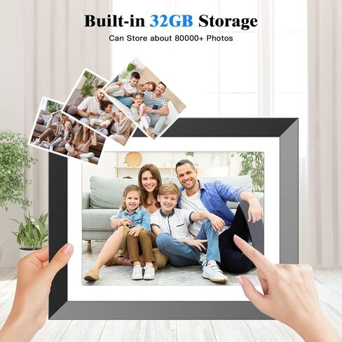 إطارات صور رقمية مزدوجة مقاس 11 بوصة يتم تحميلها من الهاتف - شاشة لمس 2K 2176 * 1600 IPS، إطار صورة رقمي مع مساحة تخزين 32 جيجابايت، مستشعر حركة، مشاركة صور الفيديو عبر البريد الإلكتروني للتطبيق، هدية لعيد الميلاد in Kuwait