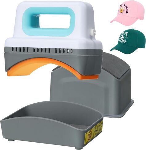 XDOVET Heat Press Machine with Controller - Mini Heat Press Machine for T-shirts and Caps, Flat and Curved Heating Plate, Safty Base, Hat Press Machine for Patches, Sublimation, Heat Transfer Projects in Saudi Arabia