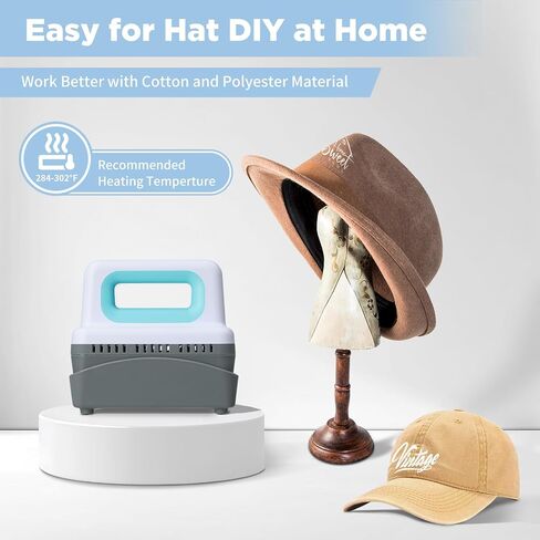 XDOVET Heat Press Machine with Controller - Mini Heat Press Machine for T-shirts and Caps, Flat and Curved Heating Plate, Safty Base, Hat Press Machine for Patches, Sublimation, Heat Transfer Projects in Saudi Arabia