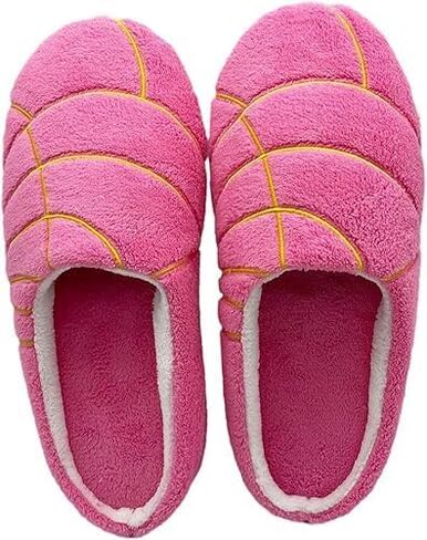 Mexican Concha Slippers for Women Men Concha Pantuflas Warm Soft Plush House Slippers for Indoor Use in Saudi Arabia