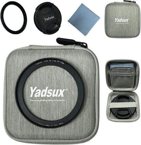 46mm to 72mm Step Up Ring, 46-72mm Step-Up Adapter Ring for 46mm Lens Mount 72mm for DSLR Lenses and ND UV CPL IR Filters. and 72mm Lens Cap and Multifunctional Photography Accessory Bag in Saudi Arabia
