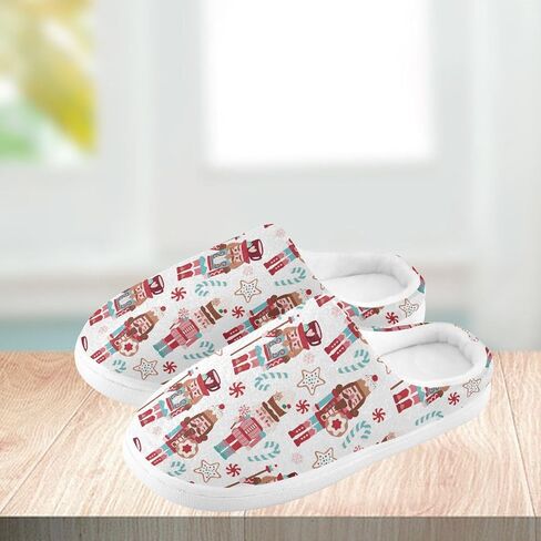 Women's and Men's Fuzzy House Slippers Cozy Memory Foam Slippers Indoor Outdoor Warm Nonslip Family Slippers in Saudi Arabia