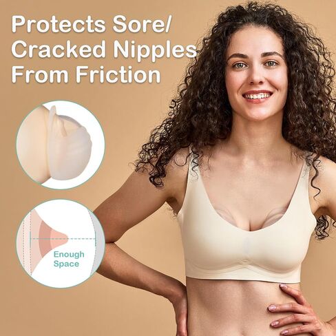 BumbleBee Milk Collector, Portable Silicone Breastmilk Catcher, Kick-Proof Wearable Brest Shields for Breastfeeding Mom, 3oz/2pcs in Saudi Arabia