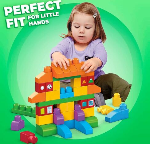 MEGA BLOKS 150 Toddlers Blocks Learning Toy Building Set, Let's Get Learning! For Toddlers 1-3 in Saudi Arabia