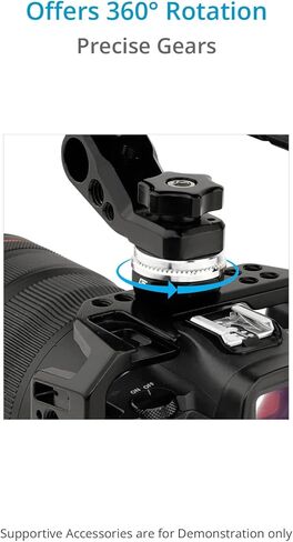حامل مثبت بمسمار سناب ريج روزيت من PROAIM لأجهزة كاميرا DSLR. دوران 360 درجة. رافعة قفل سريعة التحرير. متوافق مع ملحقات روزيت والمقابض والأقفاص وأدوات التثبيت (RT208) in Kuwait