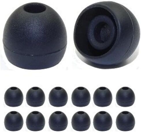 6 Pair Brand Replacement Earbuds for in-Ear Headphones. Size Extra Large, Black in Kuwait