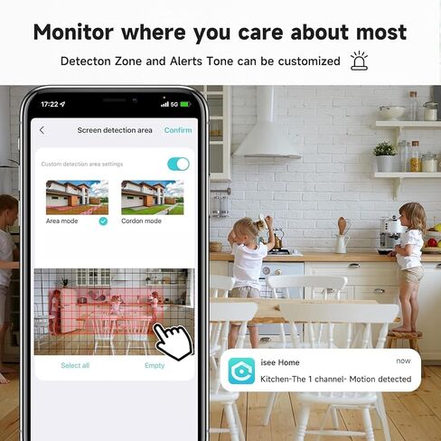 1080P 2.4g/5g Indoor Camera, Plug-in Cameras for Home Security w/Night Vision, Baby/Elder/Home Cameras with Phone App, Motion Detection, 2-Way in Saudi Arabia