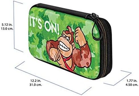 حقيبة سفر رفيعة من PDP Gaming Donkey Kong لوحدة التحكم، حتى 6 ألعاب: Donkey Kong Camo - Nintendo Switch in Kuwait