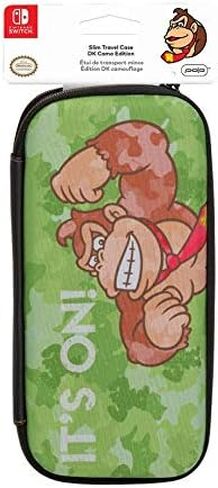 حقيبة سفر رفيعة من PDP Gaming Donkey Kong لوحدة التحكم، حتى 6 ألعاب: Donkey Kong Camo - Nintendo Switch in Kuwait
