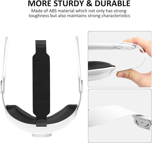 Pressure-Free Comfort Head Strap Accessories Compatible with Meta/Oculus Quest 3S/Quest 3，Enhanced Comfort，Balanced Weight Distribution in Kuwait