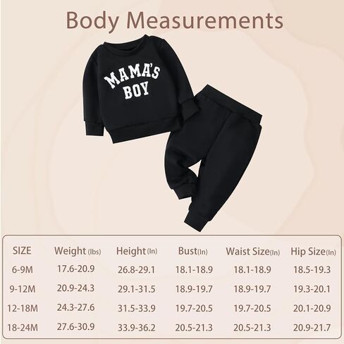 Toddler Baby Boy Fall Winter Clothes,6-24 Months Fall Outfit Long Sleeve Sweatshirt + Sweatpants Outfits Set in Saudi Arabia