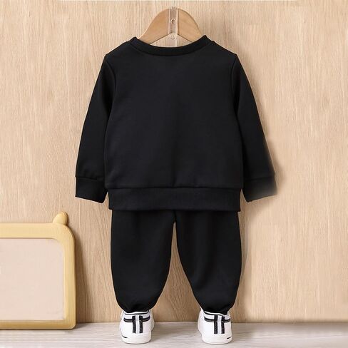 Toddler Baby Boy Fall Winter Clothes,6-24 Months Fall Outfit Long Sleeve Sweatshirt + Sweatpants Outfits Set in Saudi Arabia