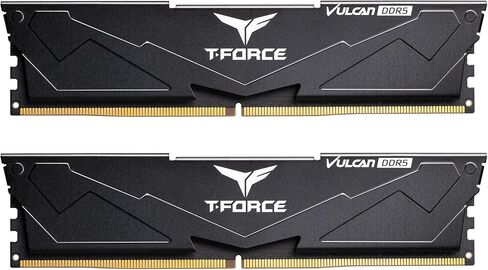 TEAMGROUP T-FORCE VULCAN DDR5 64 جيجابايت (2x32 جيجابايت) 6000 ميجاهرتز (PC5-48000) CL38 Intel XMP 3.0 وAMD Expo وحدة ذاكرة سطح المكتب المتوافقة رام أحمر FLRD564G6000HC38ADC01 in Kuwait