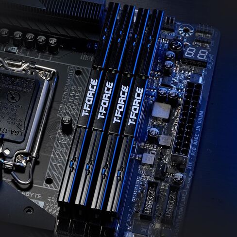 TEAMGROUP T-FORCE VULCAN DDR5 64 جيجابايت (2x32 جيجابايت) 6000 ميجاهرتز (PC5-48000) CL38 Intel XMP 3.0 وAMD Expo وحدة ذاكرة سطح المكتب المتوافقة رام أحمر FLRD564G6000HC38ADC01 in Kuwait