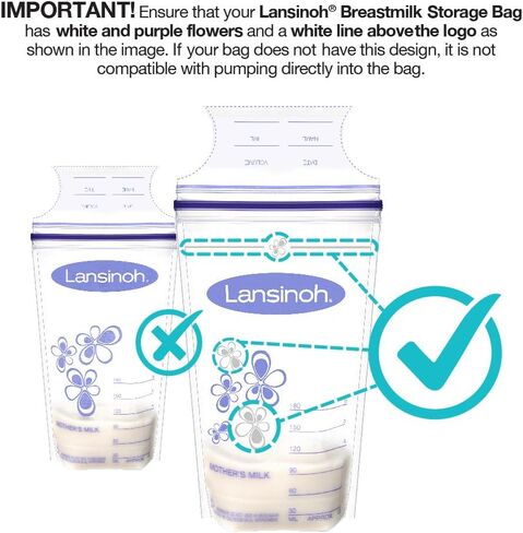 أكياس تخزين حليب الأم من لانسينوه، 25 كيسًا in Kuwait