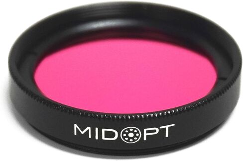 Light Red Bandpass Filter for Machine Vision, BP Series, Broad Bandwidth, Range: 615-645nm, BP635-25.4 C-Mount, Fits C-Mount Cameras in Saudi Arabia