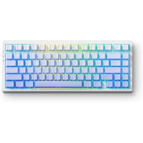 G75 Pro Wireless Mechanical Keyboard, 75% Layout, Gasket Mounted, 5 Layers Dampening,RGB Backlit, 2.4GHz/BT/Wired Tri-Mode, Hot Swappable (Grey, Matcha Latte) in Kuwait