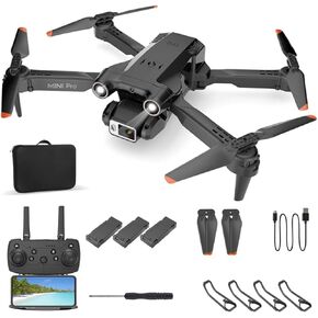 ZX X213 طائرة بدون طيار صغيرة مع كاميرا، طائرة بدون طيار 1080P HD FPV قابلة للطي مع حقيبة حمل، 3 بطاريات لمدة 35 دقيقة من وقت الطيران، عدسة تحكم كهربائية 150 درجة، مفتاح واحد للإقلاع/الأرض، تثبيت الارتفاع، 3 سرعات، ألعاب هدايا للأطفال والكبار، مبتدئ in Kuwait