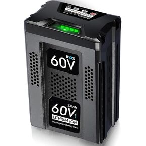 Emanjor 60V 5.0Ah Battery Replacement for Greenworks Pro 60 Volt Max 5ah Lithium ion Battery LB60A00 LB60A01 LB60A02 LB60A03 Blower Mower Chainsaw Cordless Power Tools