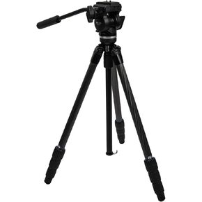 SLIK PRO CF-634SVH520 Carbon Fiber Video Tripod with Fluid Pan Head