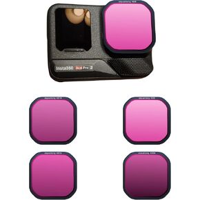 ND Filter Set for Insta 360 Ace Pro ND8 ND16 ND32 ND64 Filter Set, HD Optical Glass, Lightweight Filters with Protective Case,Compatible for Landscape Photography