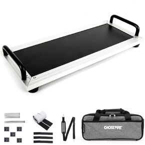 Ghost Fire Guitar Pedal Board Aluminum Alloy Effect Pedalboard with Carry Bag F-STANDARD1.0