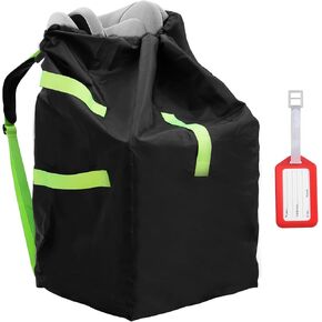 Waterproof Car Seat Travel Bag, Suitable for Airplane and Air Travel, Durable Cushioned Backpack Design, Suitable for Strollers, Height Increasing Seats, Convertible Seats, with 1 Luggage Tag