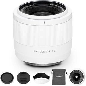 VILTROX 20mm F2.8 FE Auto Focus Full Frame STM Lightweight Ultra Wide Angle Lens for Sony E-Mount A7 A7S A7C A7R A7II A7RII A7SII A7SIII A7III A7RIII A7IV A7RIV A9 A1FX3 A7RV ZVE1 A7CR A7CII A93