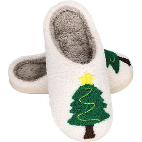Christmas Slippers For Women Men Halloween Slippers Comfy Plush Warm Fuzzy Soft Cozy Slippers Cute Couples House Shoes