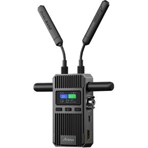 ACCSOON CineView 2 SDI Wireless Video Transmission System Transmitter&Receiver 2.4+5Ghz for Live Streaming 1080p 60fps 0.05s Latency 1500ft Range up to 4 Devices Monitoring